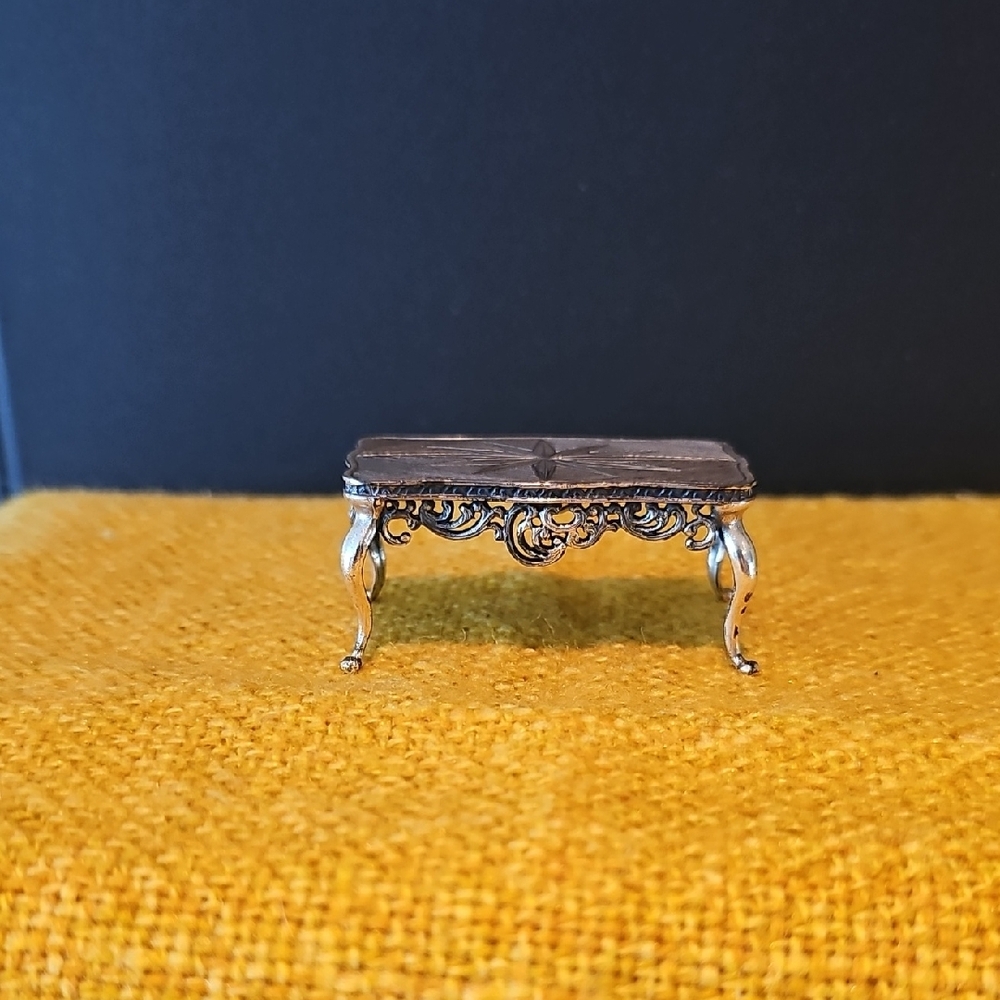 VTG Rare German KUEHN Sterling Silver Mini "dollhouse" Table